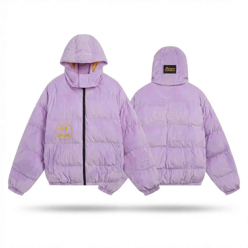 DREW Purple Trendy Brand Down Jacket