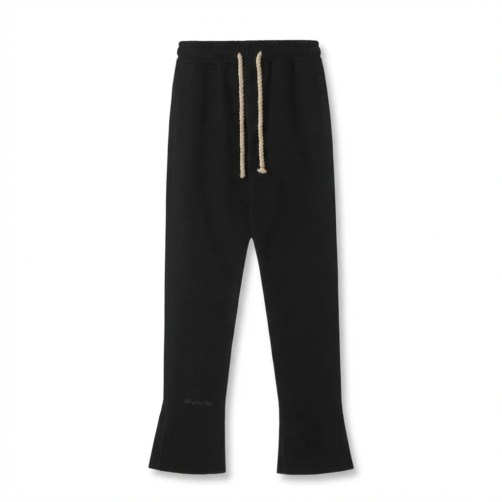 SynaWorld Trendy Style Black Long Pants