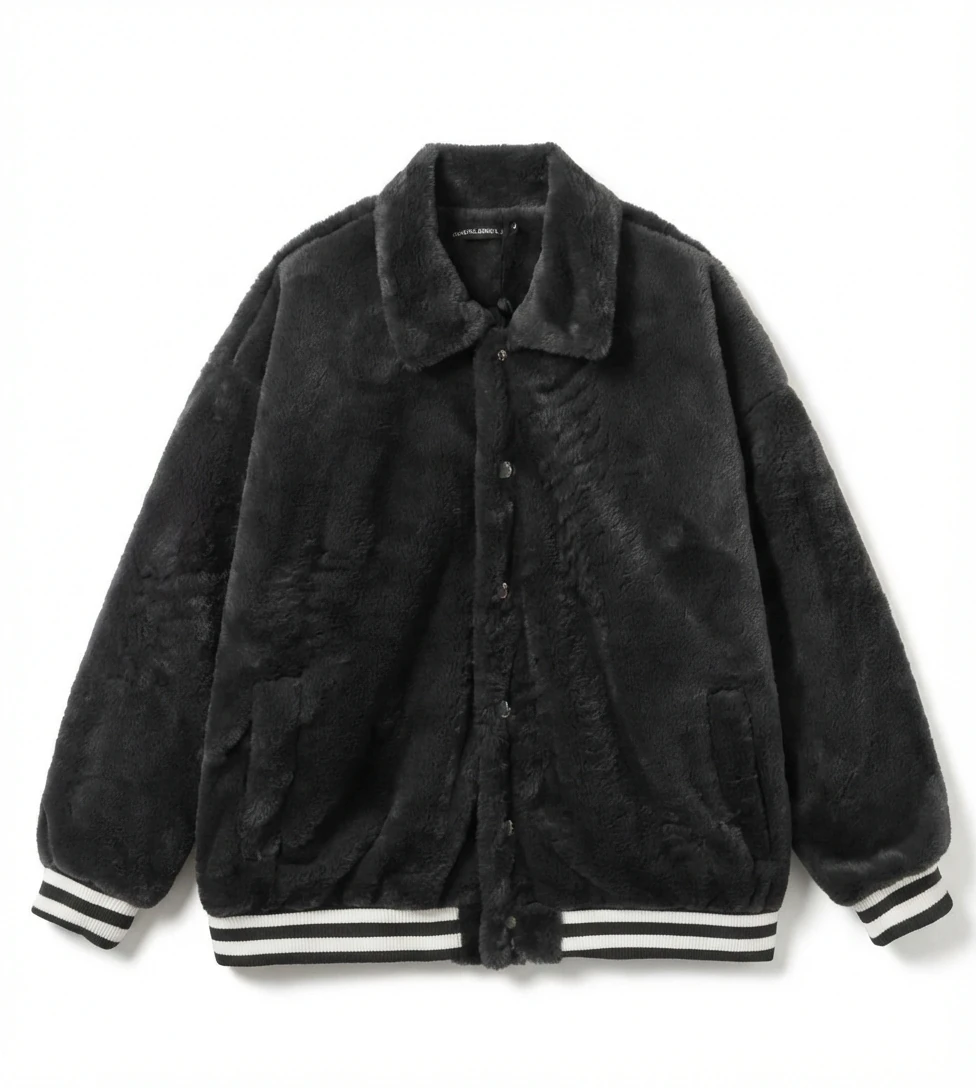 Chrome Hearts plush retro-style coat