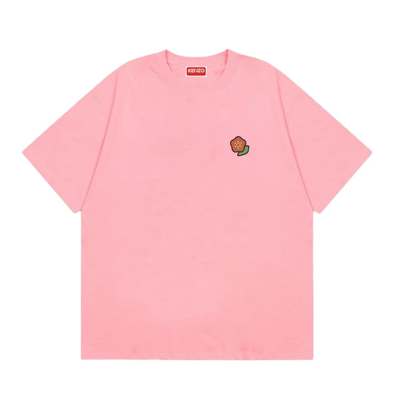 KENZO Begonia Collection Casual Style Pink T-Shirt