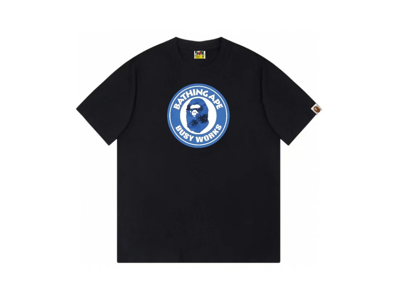 Bape Blue Label Trendy Cool Black T-shirt