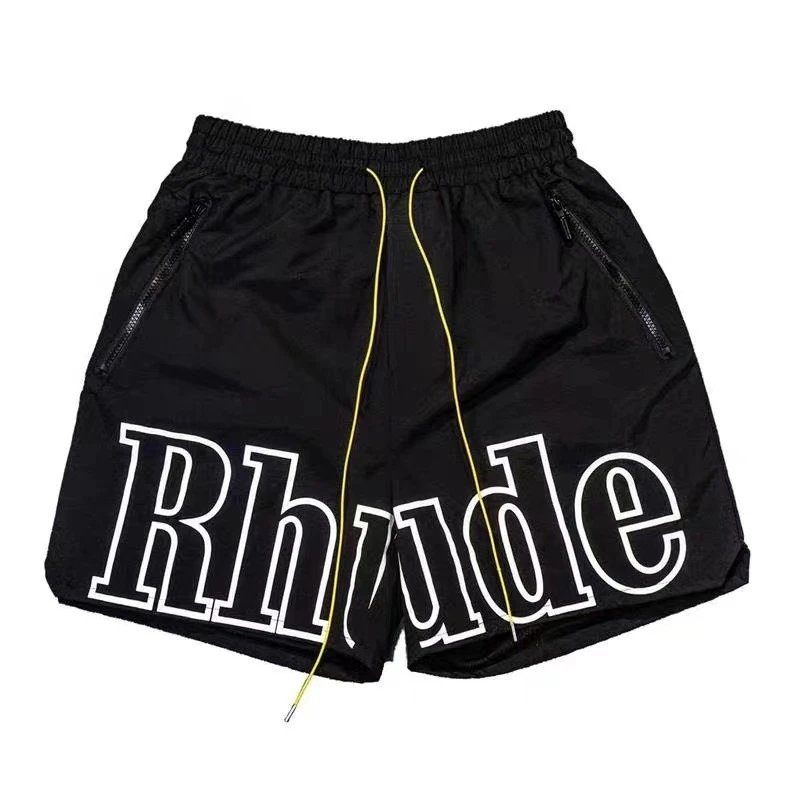 RHUDE Alphabet Wind Black Shorts