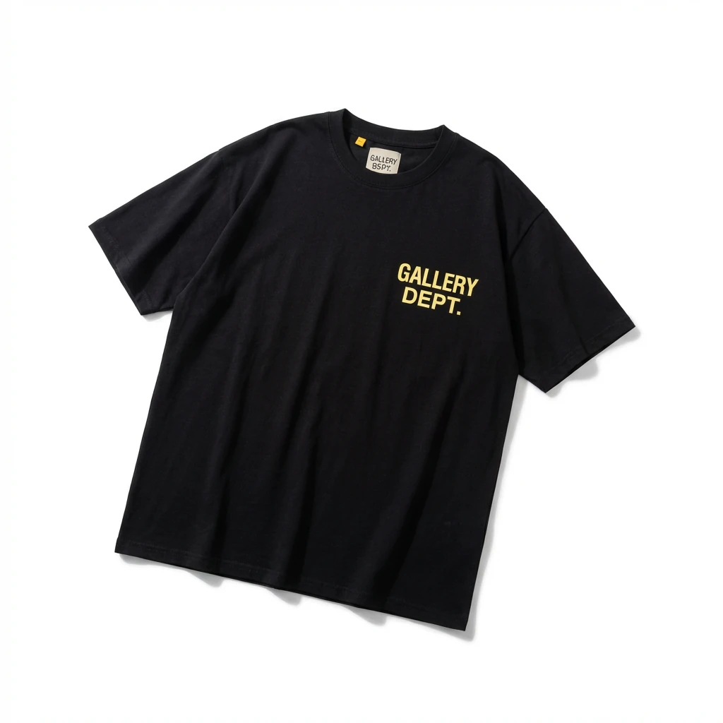 Gallery Dept Trendy and Cool Style Black T-shirt