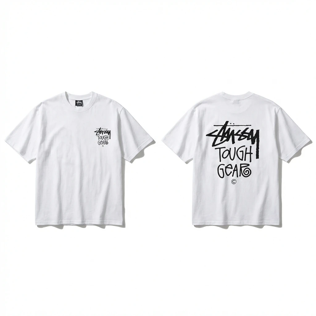 Stussy Graffiti Style White T-shirt