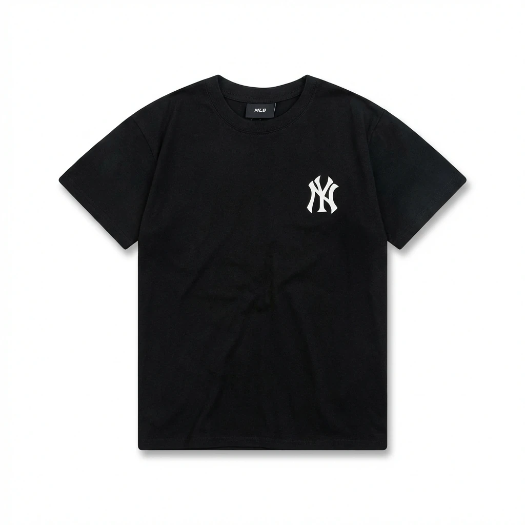 MLB classic simple style black T-shirt