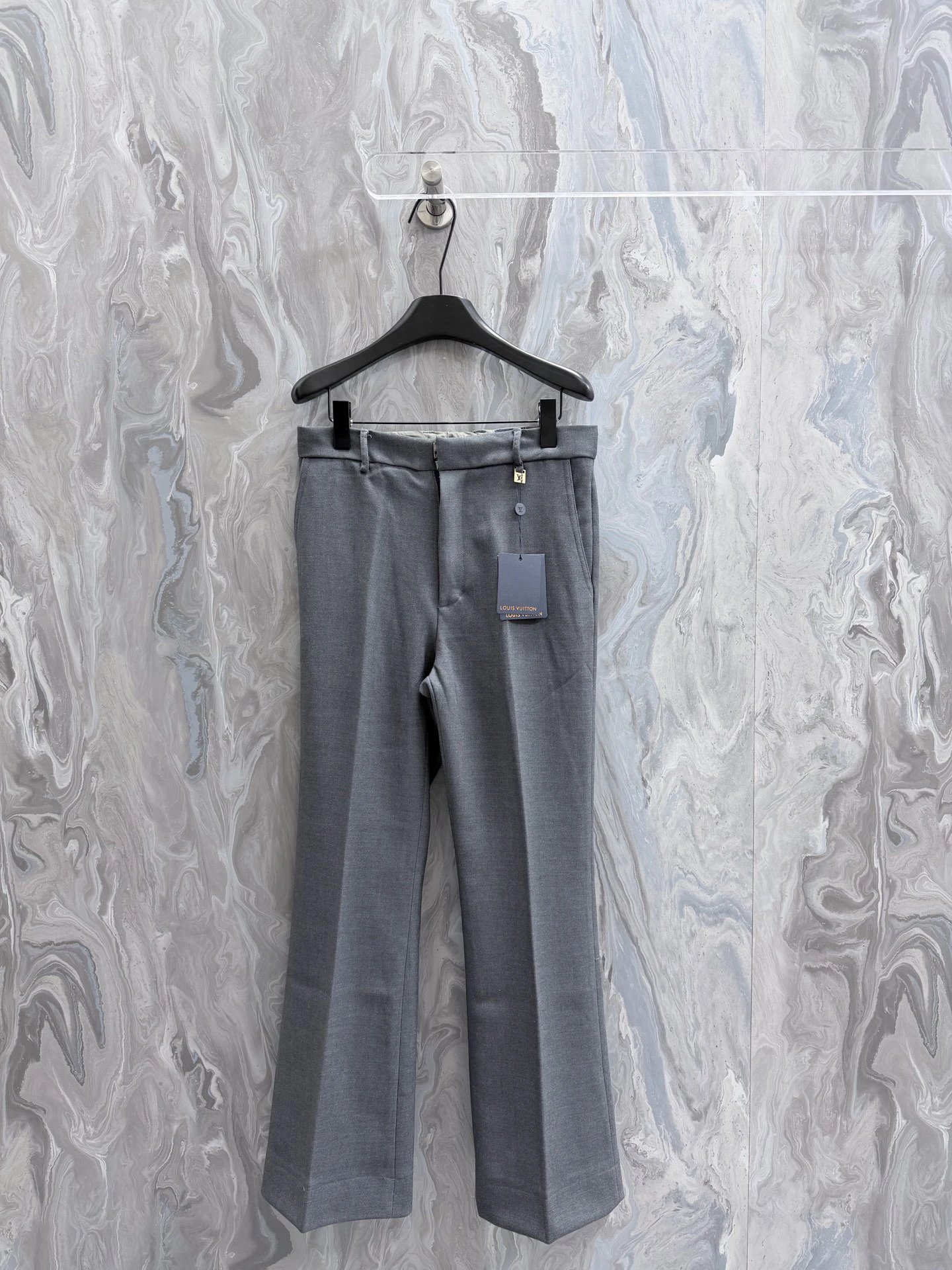 Straight Casual Trousers - Cropped Leg And Simple Clean Front Travel Edit