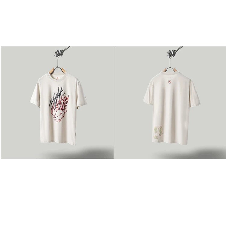 Travis Scott Cactus Co-branded Street-style Off-white T-shirt