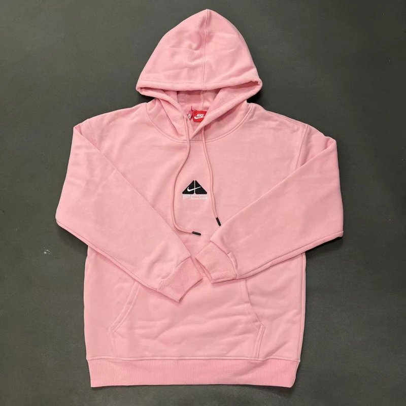 Nike Pink Zip Hoodie Warm Weather Swoosh
