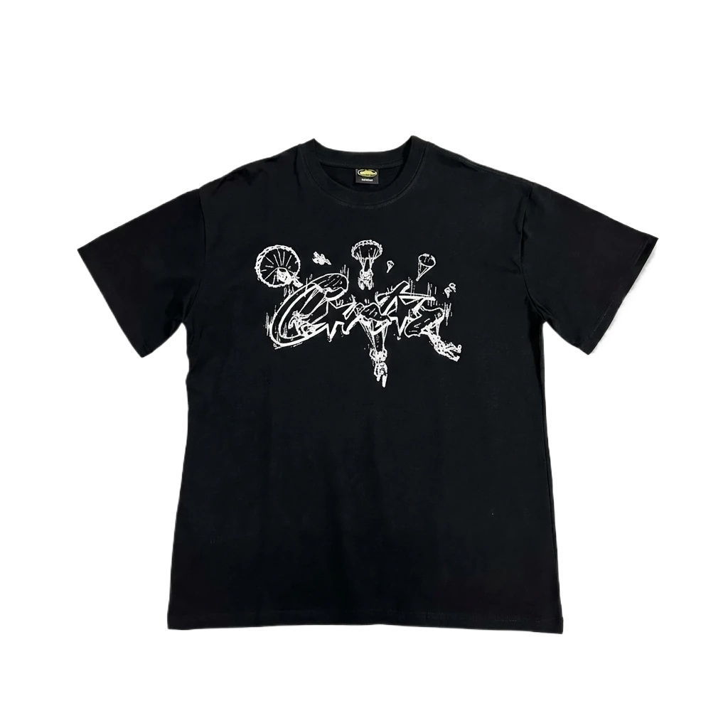 Corteiz Graffiti Style Black T-shirt