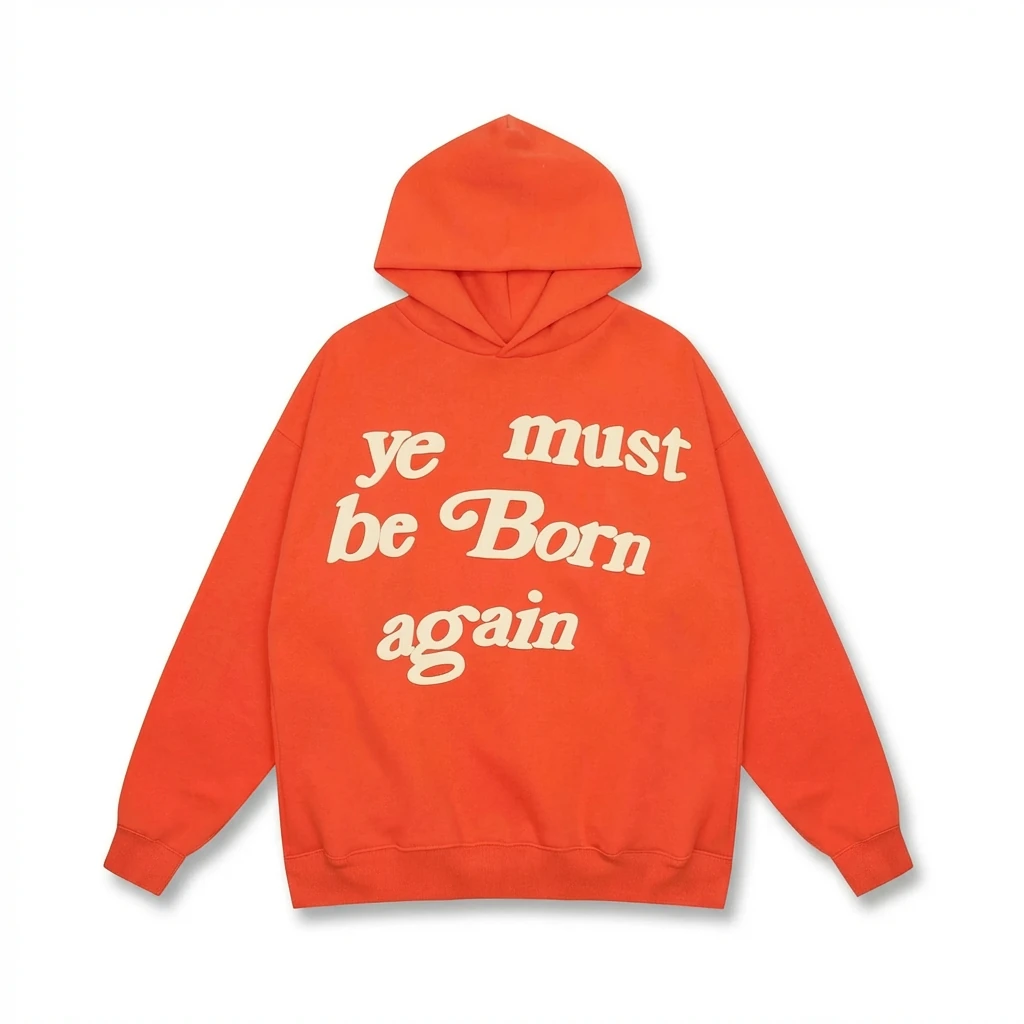 Kanye orange trendy style sweatshirt