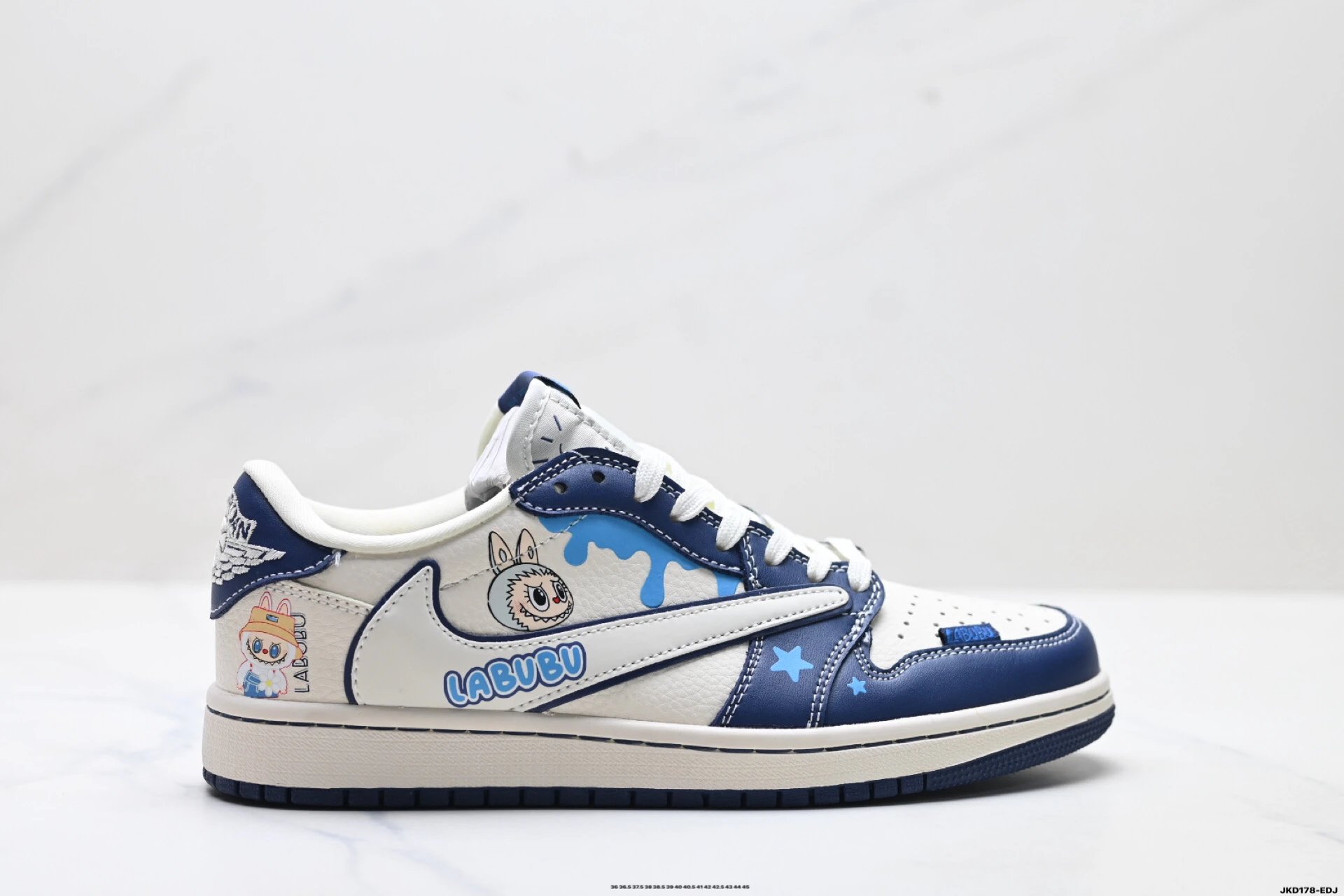 Nike Dunk Labubu Blue and White Childlike Style
