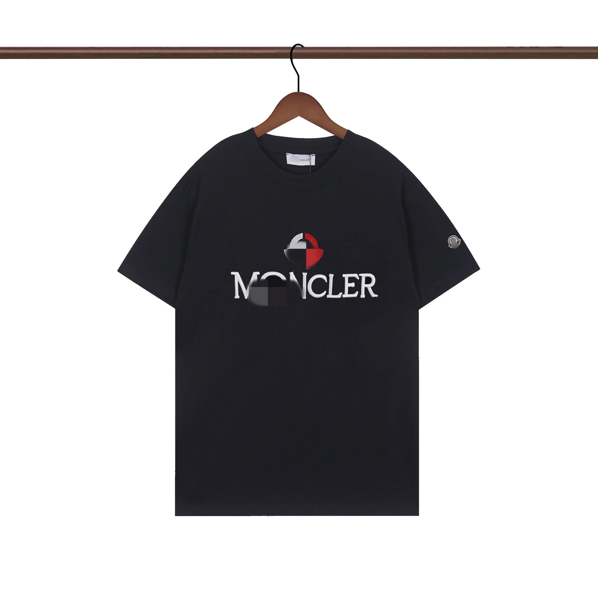 Moncler Printed Casual Black Short-sleeve T-shirt