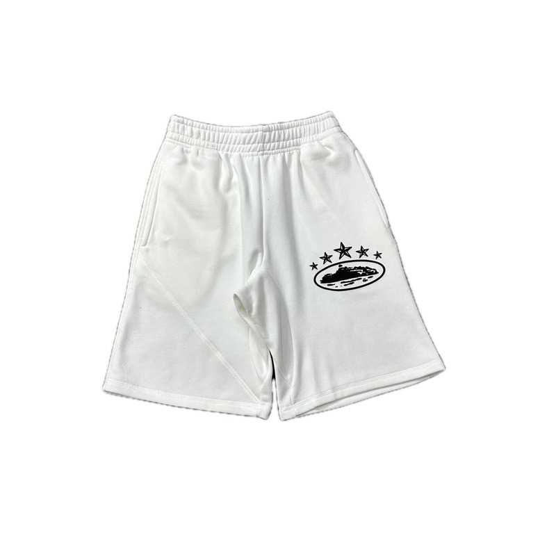 Corteiz star - printed white shorts