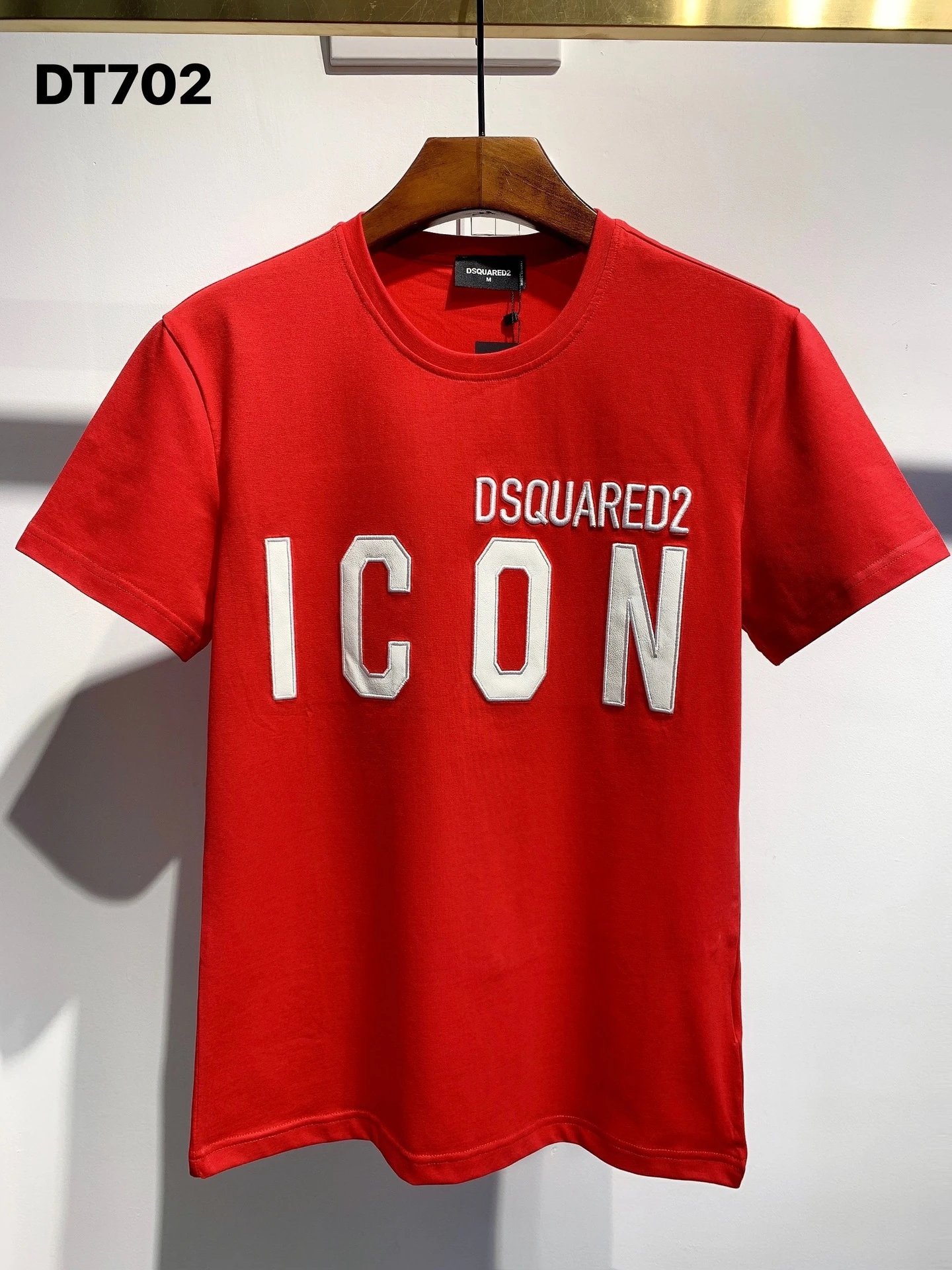 DSQUARED2 ICON Trendy Red Short-sleeve T-shirt