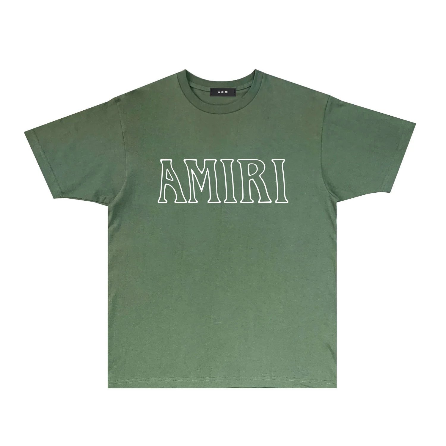 AMIRI Basic Style Simple Green T-shirt