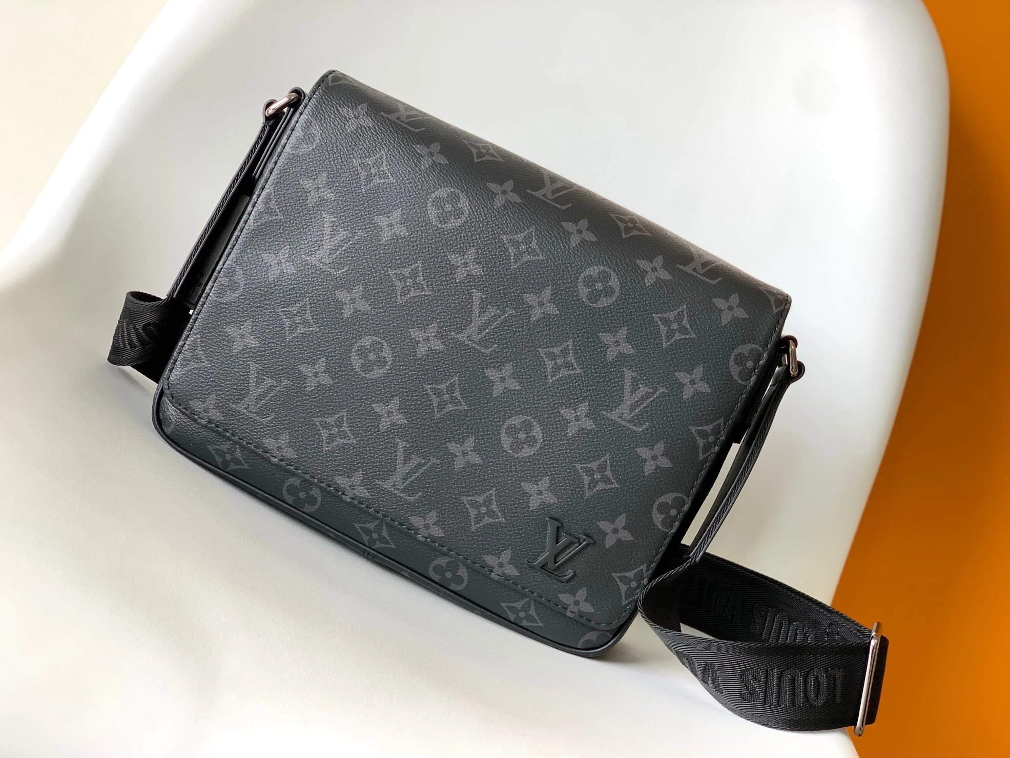 Black Monogram Louis Vuitton Crossbody Pouch Crossbody Bag for Photo Ready Styling