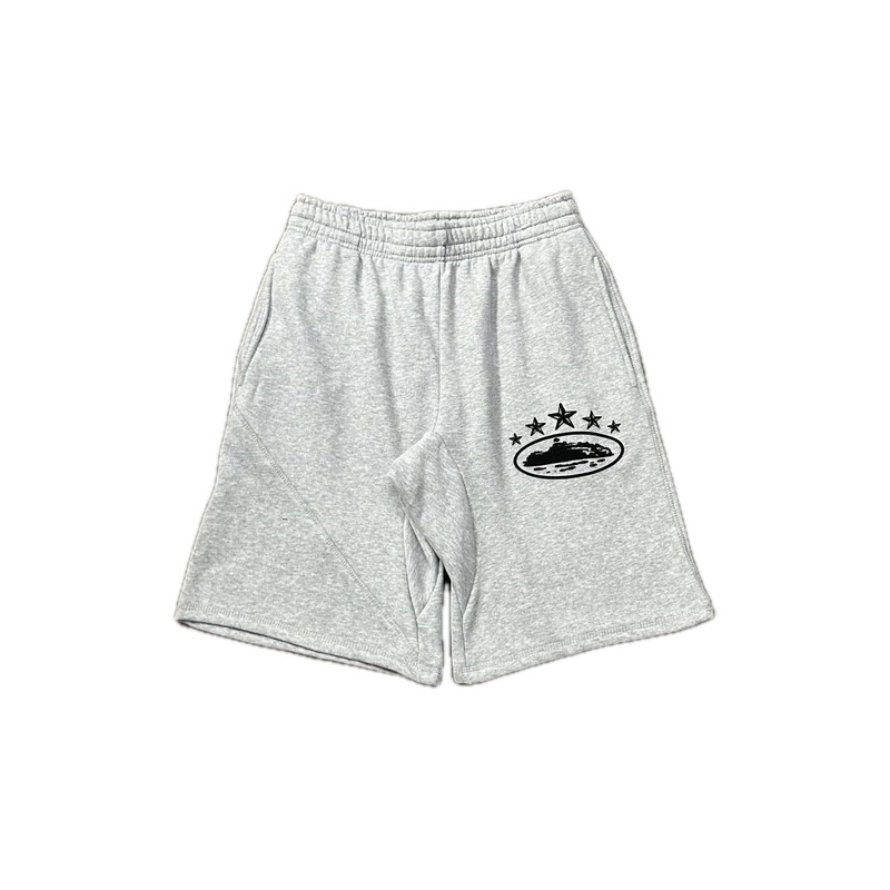 Corteiz minimalist light gray shorts