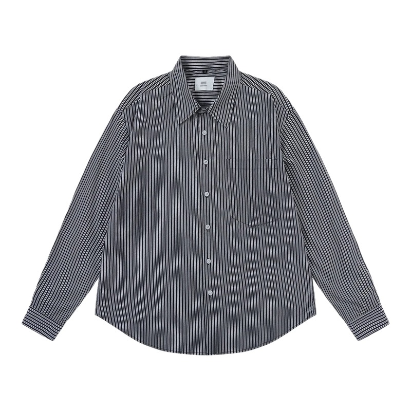 AMI Stripe Minimalist Style Shirt