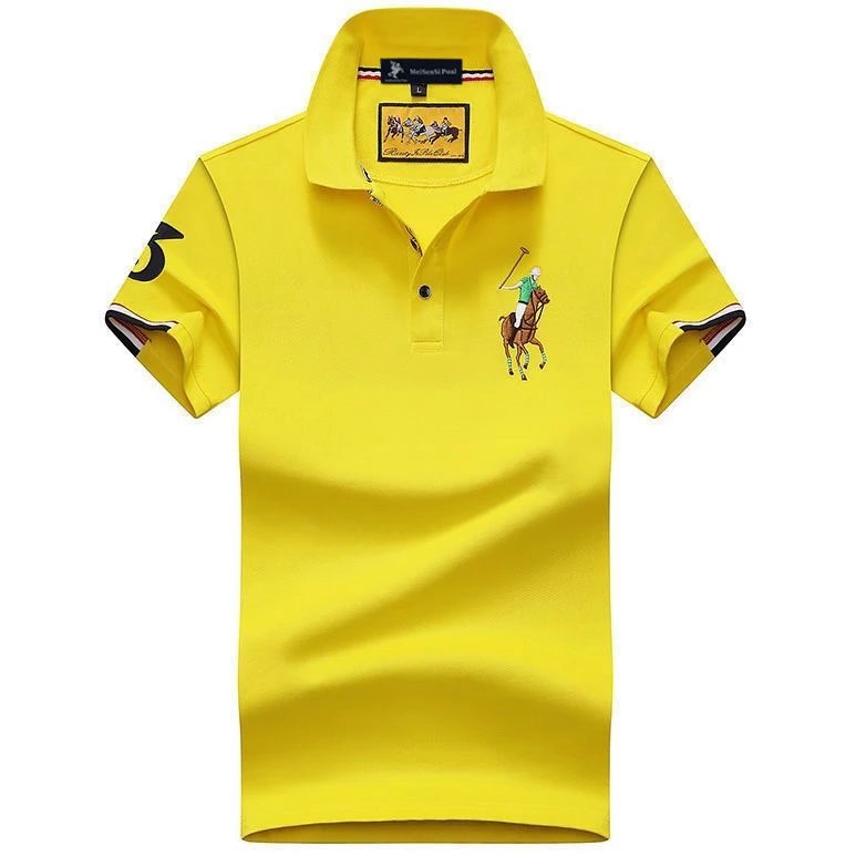 Ralph Lauren Classic Yellow polo shirt Bright Yellow Polo for Daily Styling