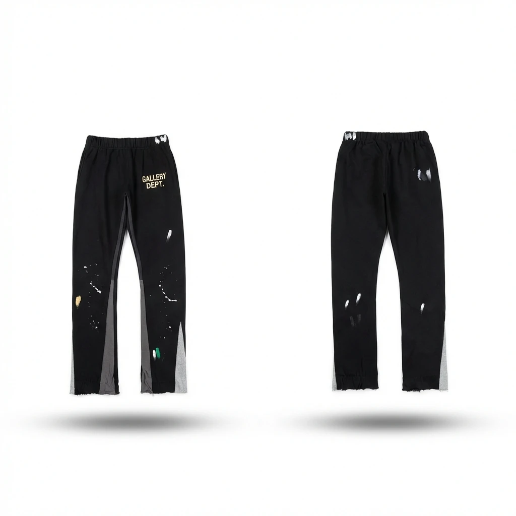 Gallery Dept Graffiti Street Style Black Pants
