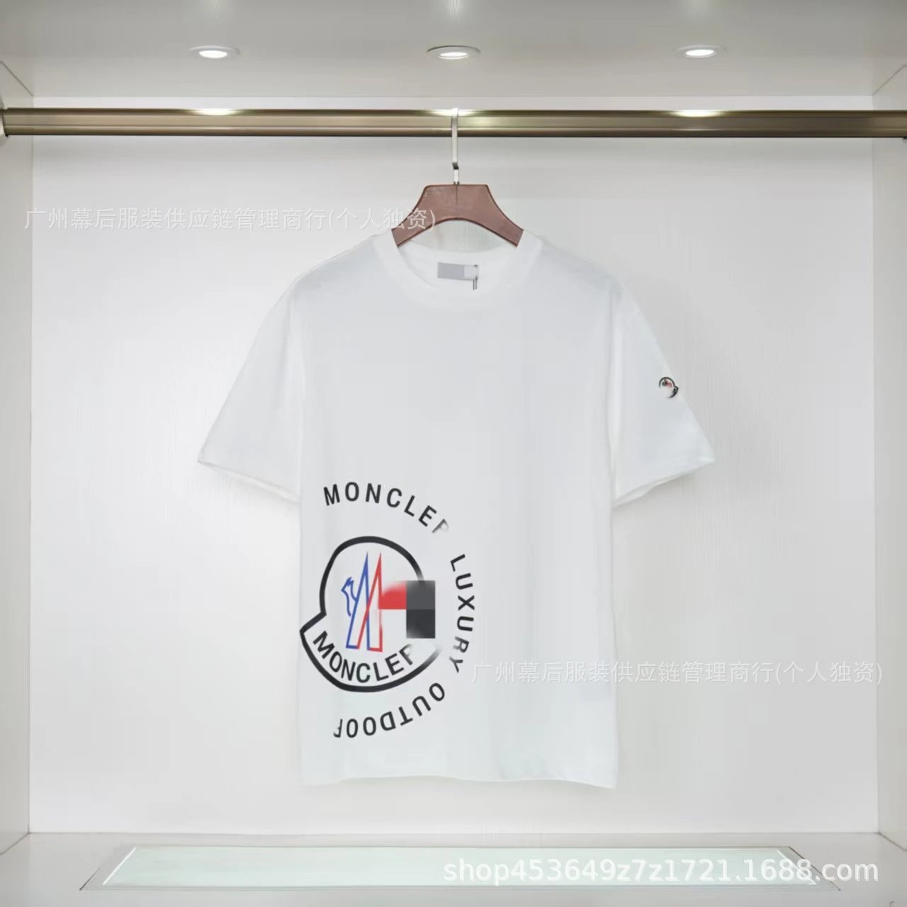 Moncler Outdoor Casual Style White Short-sleeve T-shirt