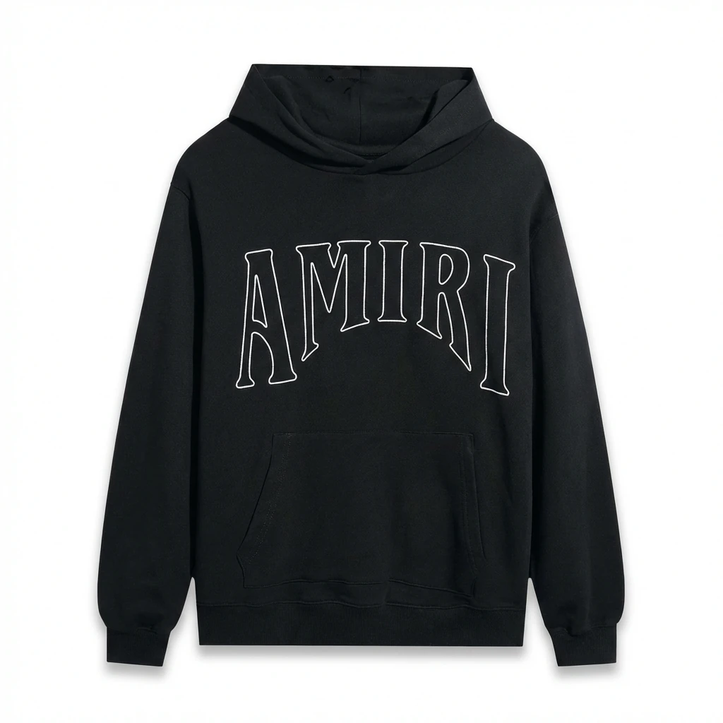 AMIRI Alphabet Style Black Sweatshirt