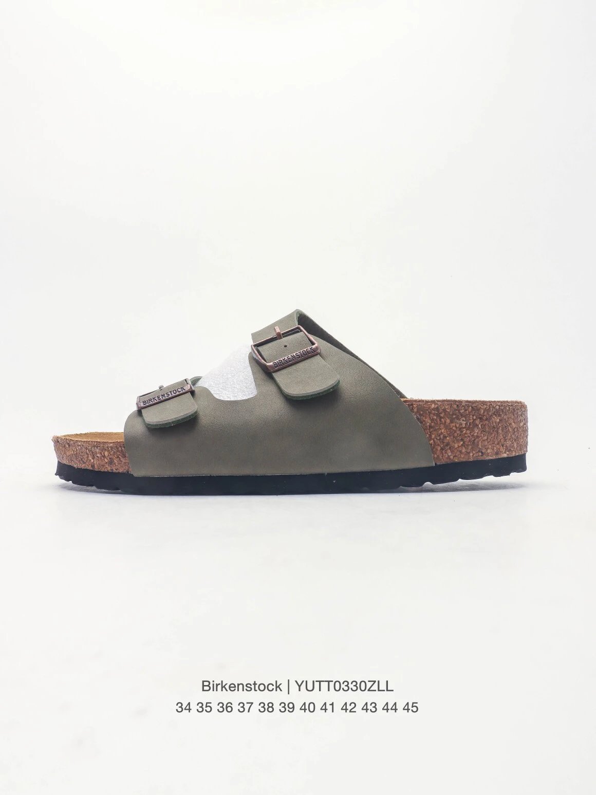 Birkenstock Arizona Casual-style Olive Green Slide Sandals