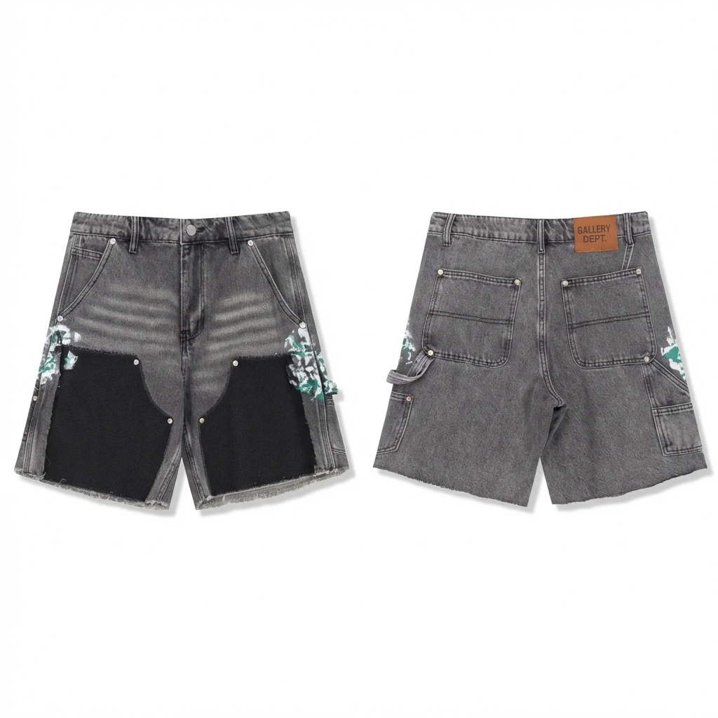 Gallery Dept. Distressed Denim Shorts