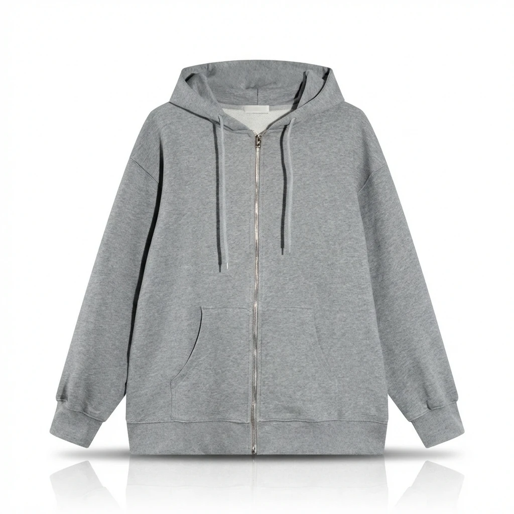 Other simple style hooded gray sweatshirt