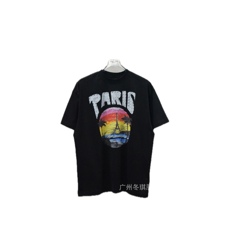 Balenciaga printed retro-style T-shirt