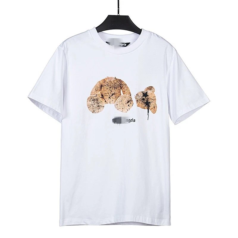 Palm Angels Gift Ready Bear graphic T-shirt White Colorful Bear with Standout Detail