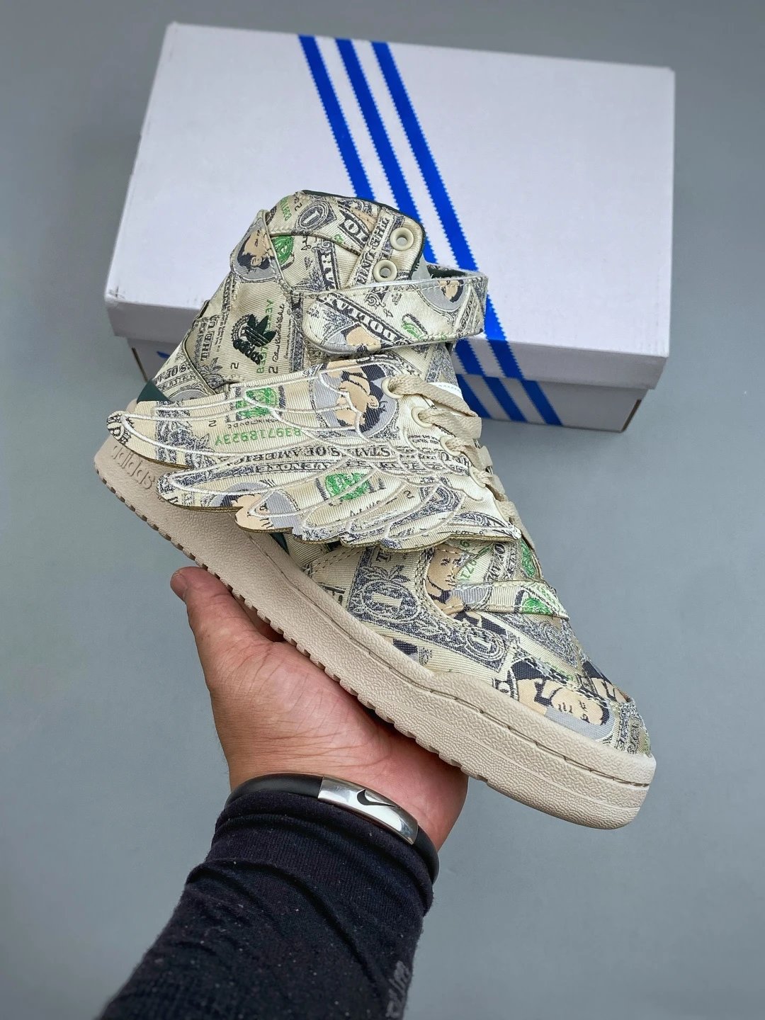 Adidas Statement High-Tops in Graphic Print, Finished with Lace-Up Ankle