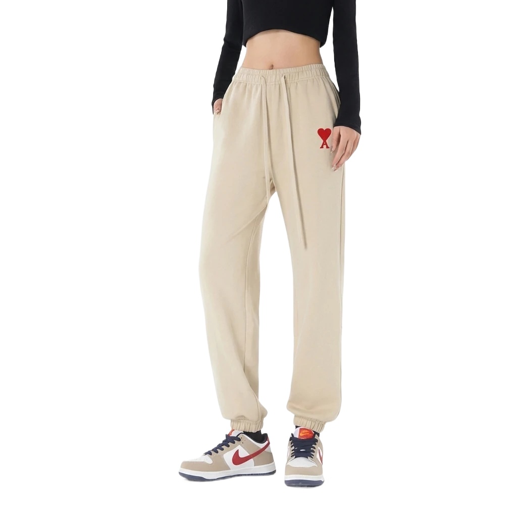 AMI Love Leisure Style Off-white Pants