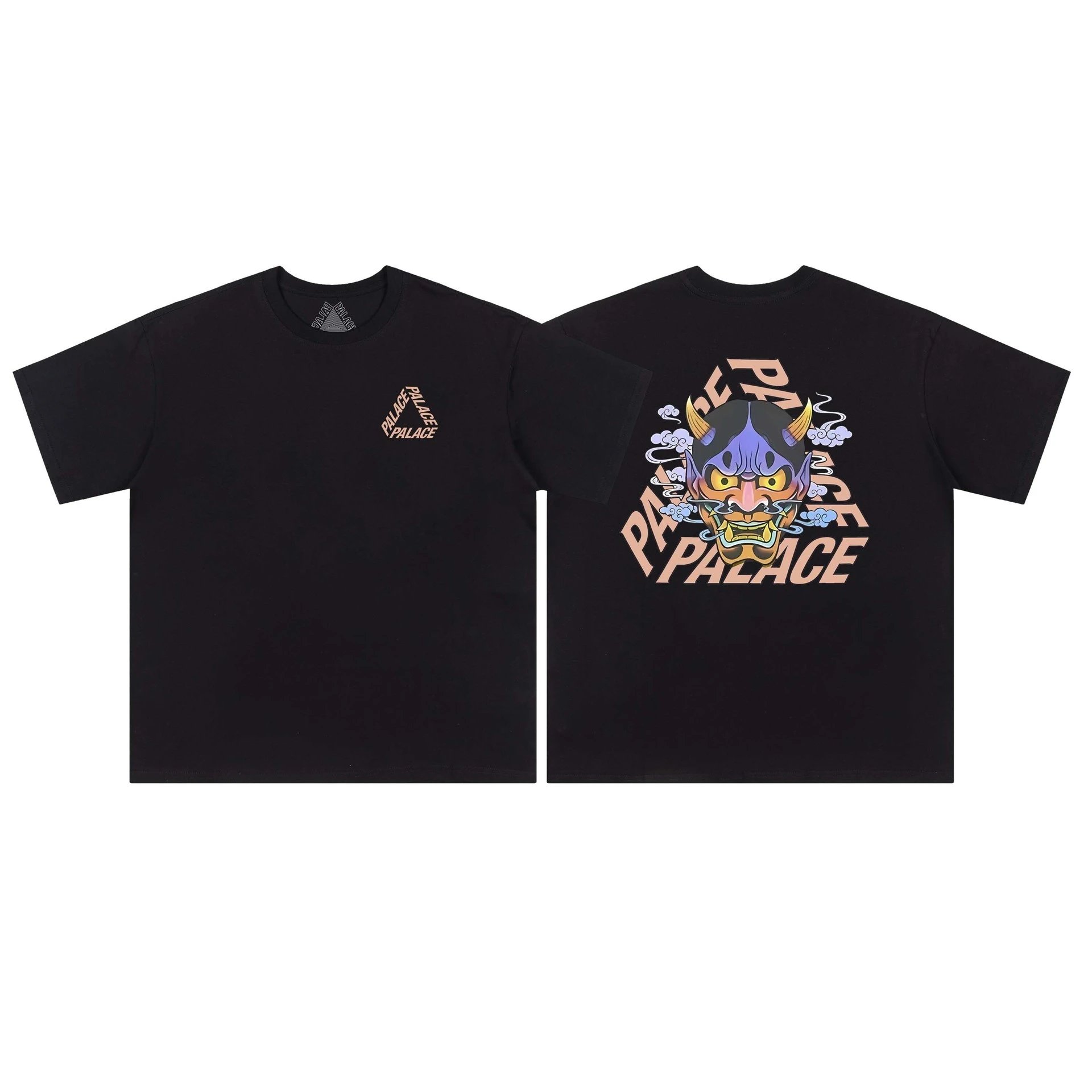 Palace Hannya Print Street Style Black T-Shirt