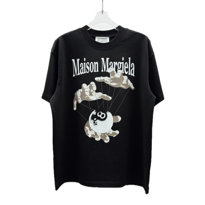 Maison Margiela Puppet Print Trendy Cool Black T-Shirt