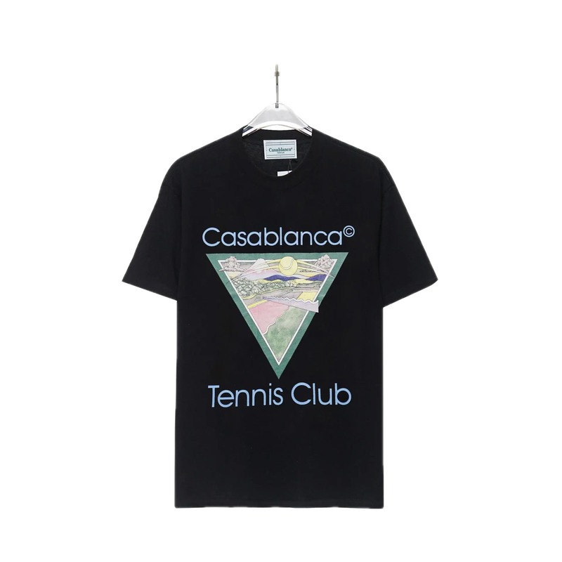 Casablanca Printed Trendy Black T-shirt