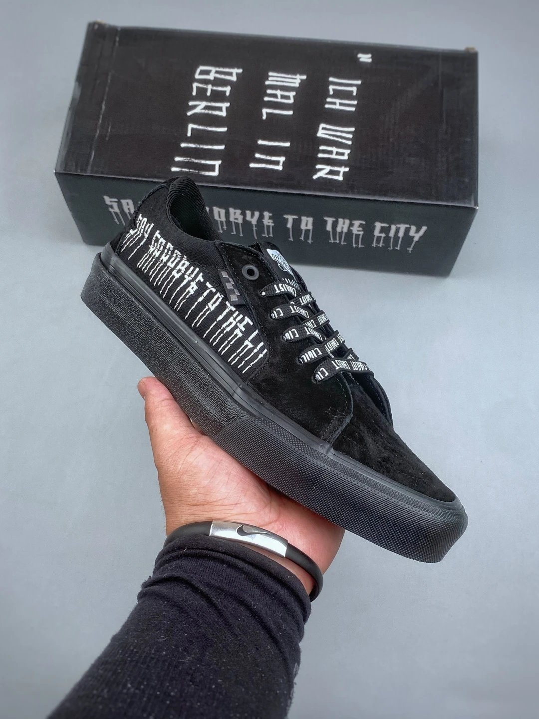 Vans Graphic Skate Sneakers, Black and Skate-Led Shape