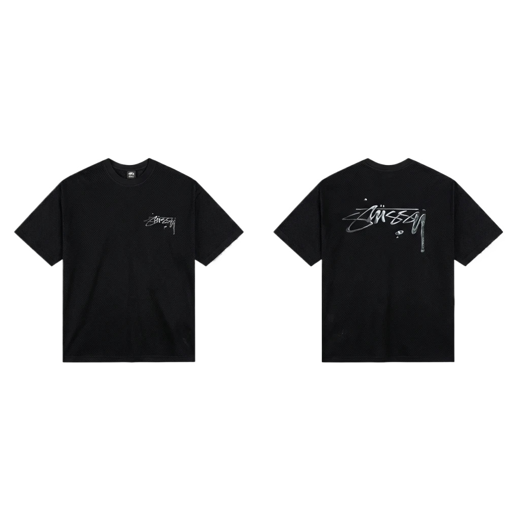 Stussy basic style minimalist black T-shirt