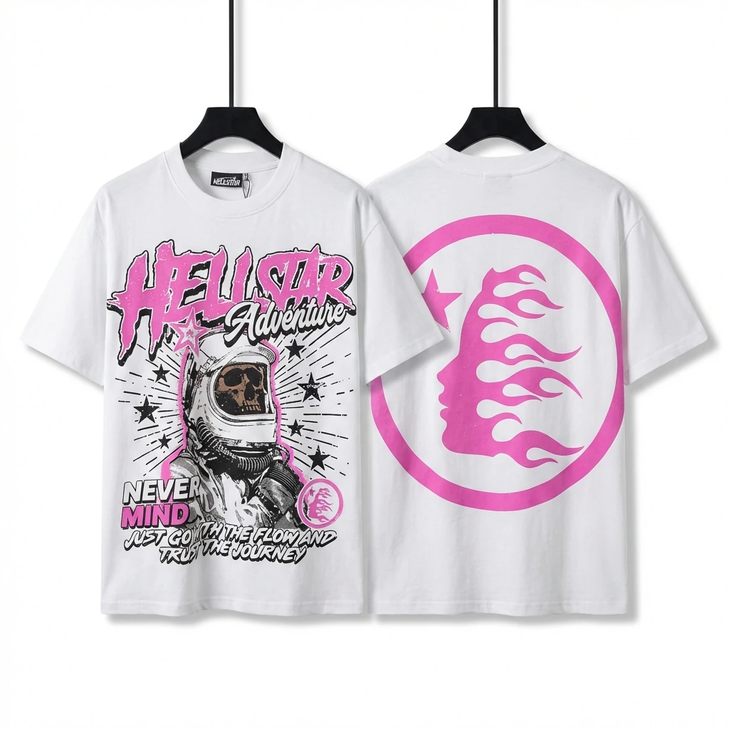 Hellstar Trendy Style White T-shirt
