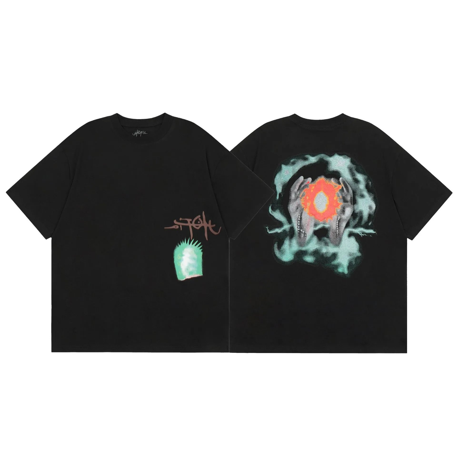 Travis Scott Daily Graphic T-shirt Brown Travis Scott with Visual Detail