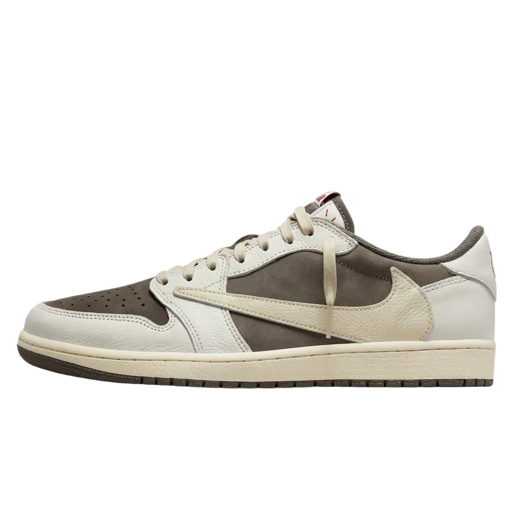 Retro - style grey - white Jordan AJ1 shoes