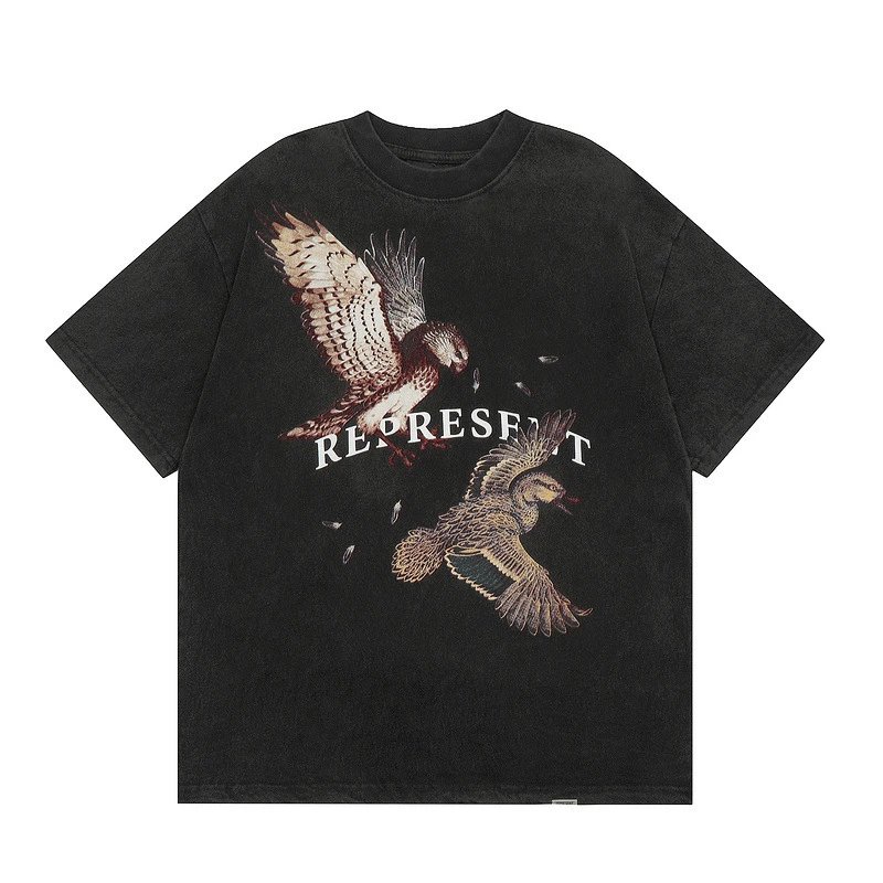 Represent Black Style 858 Owners Club T-Shirt Resort Wear Logo