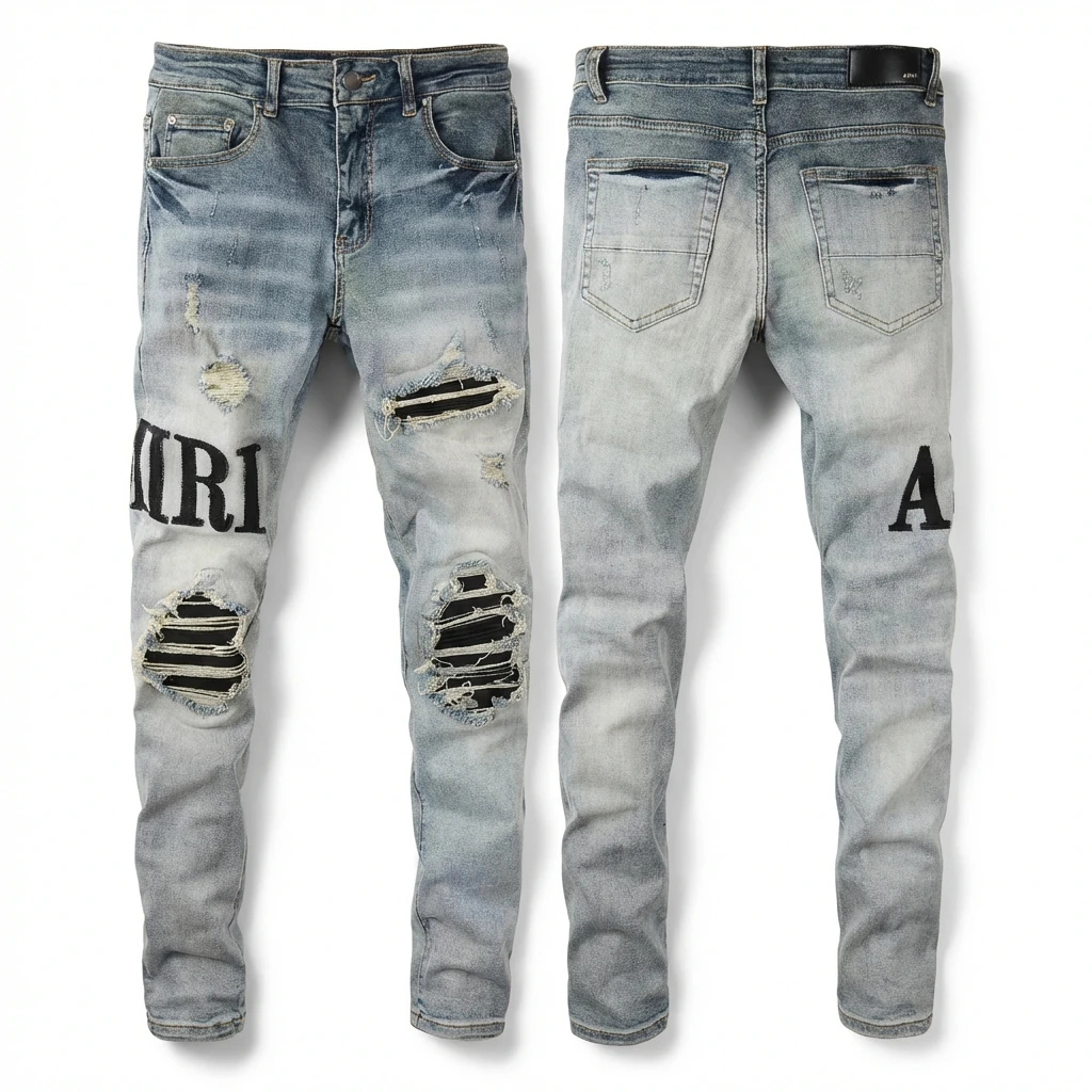 AMIRI light blue ripped jeans