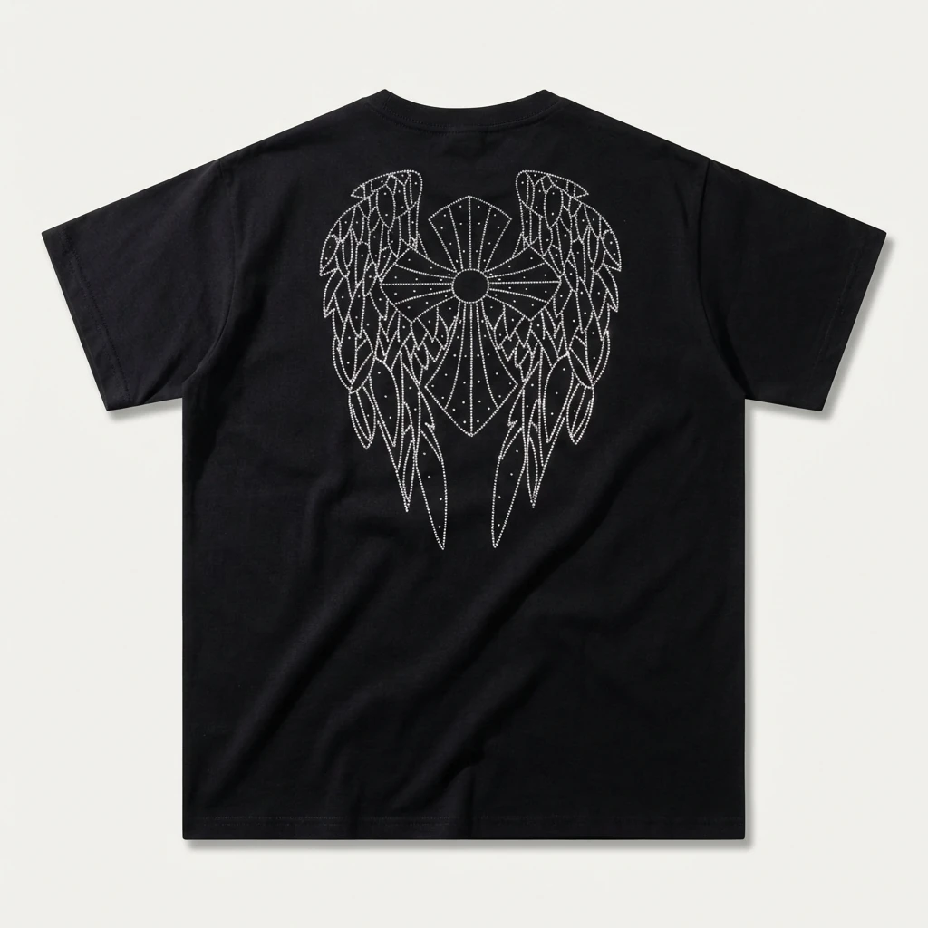 Chrome Hearts Wings Dark Style T-shirt