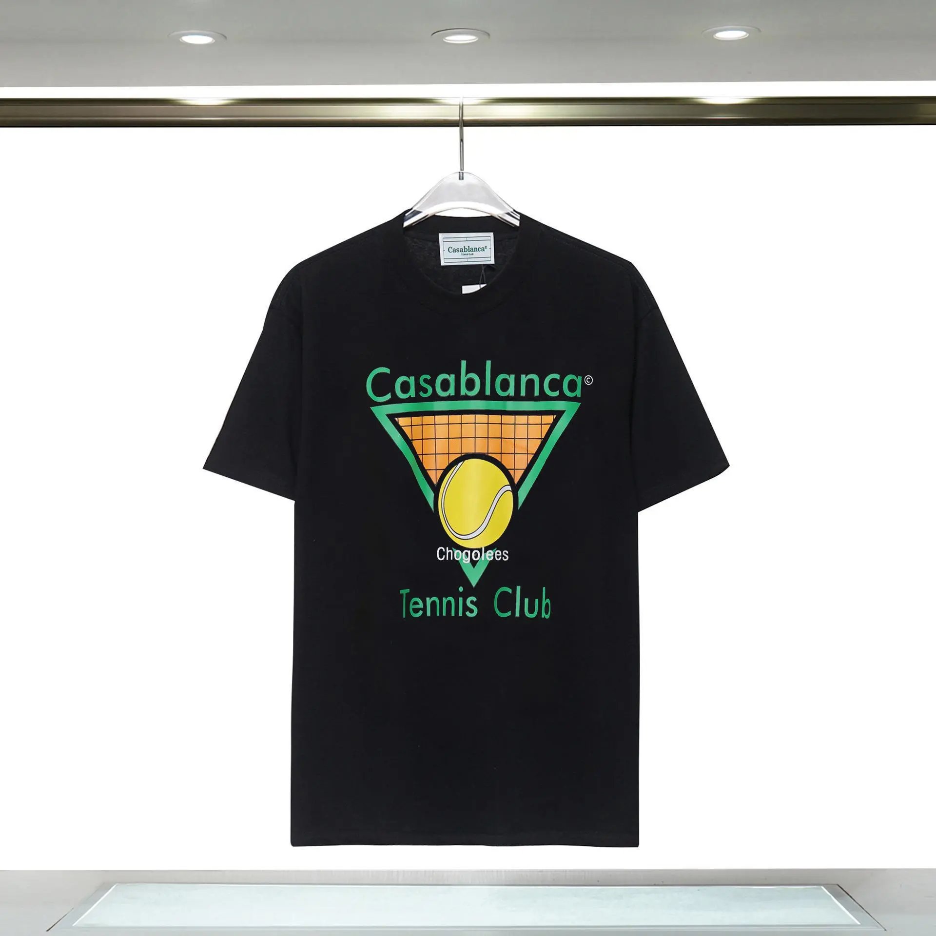 Casablanca Tennis Style Black T-shirt