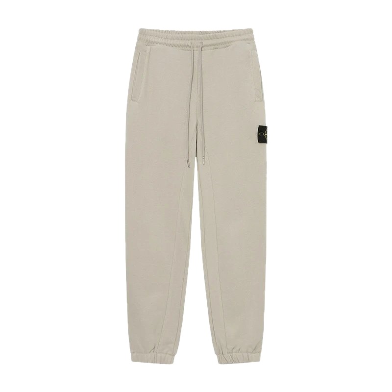 Stone Island Classic Casual Light Khaki Cuffed Jogger Sweatpants