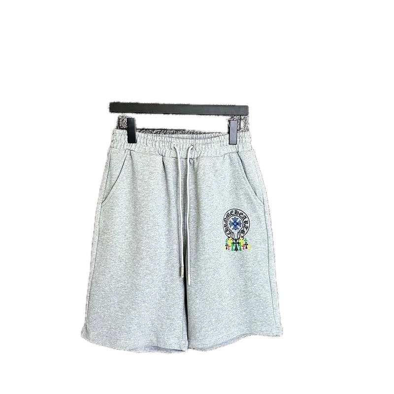 Chrome Hearts Grey Trendy Shorts