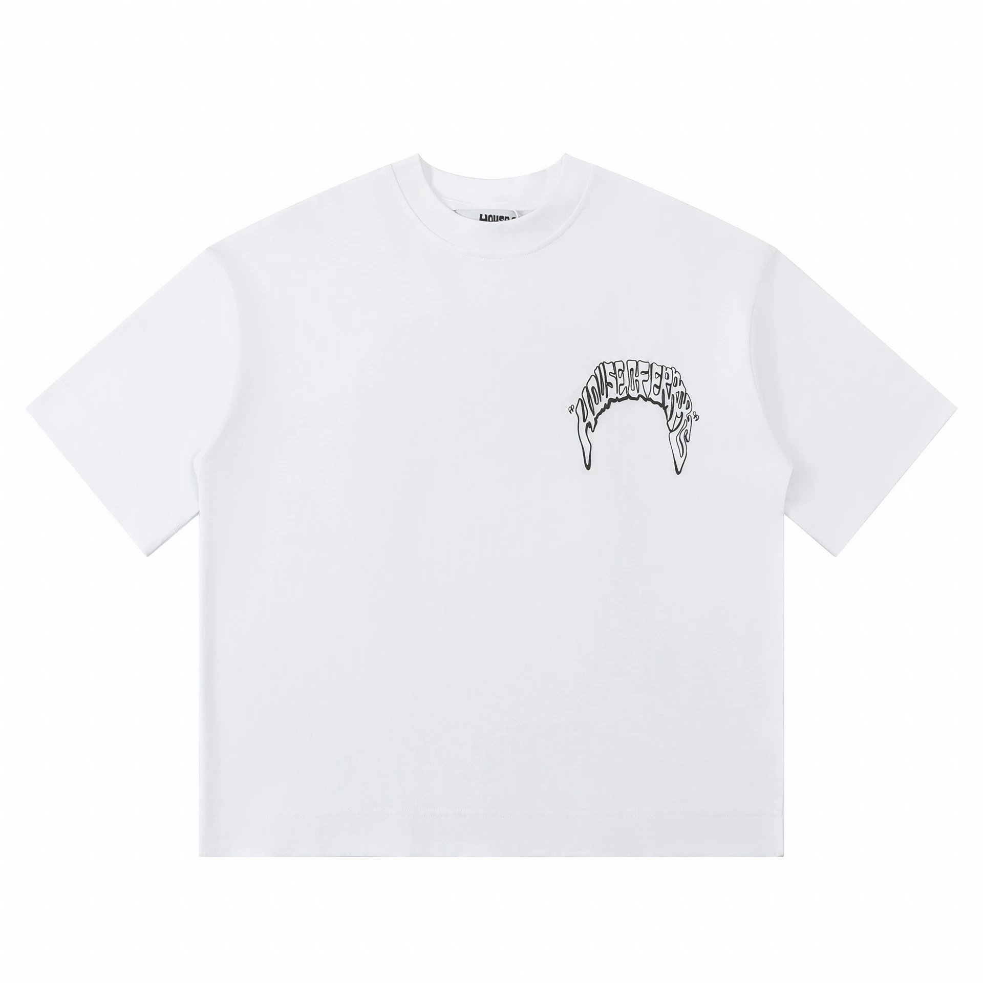 House of Errors Trendy White Short-sleeve Shirt