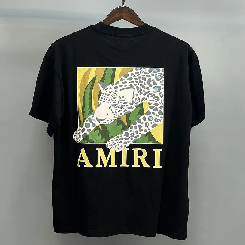 Amiri Black Records Graphic T-Shirt Active Casual