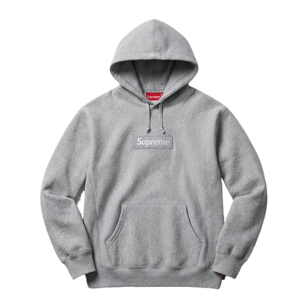 Supreme basic grey hoodie